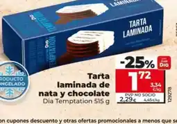 Dia Dia temptation - tarta laminada de nata y chocolate oferta