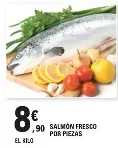 E.Leclerc Salmón fresco por piezas oferta