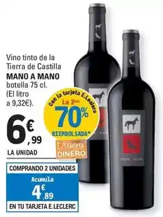 E.Leclerc Castilla - vino tinto de la tierra de castilla oferta