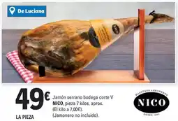 E.Leclerc Nico - jamón serrano bodega corte v oferta