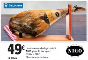 E.Leclerc Nico - jamón serrano bodega corte v oferta