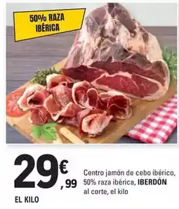 E.Leclerc El kilo centro jamón de cebo ibérico, 50% raza ibérica, al corte oferta