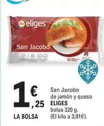 E.Leclerc Eliges - san jacobo de jamon y queso oferta