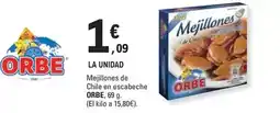 E.Leclerc Orbe - mejillones de chile en escabeche oferta