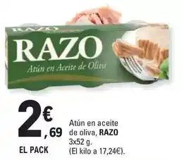 E.Leclerc Razo - atún en aceite de oliva oferta