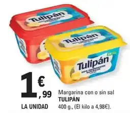 E.Leclerc Tulipán - margarina con o sin sal oferta