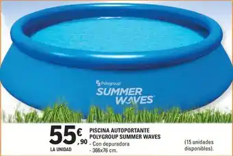 E.Leclerc Piscina autoportante polygroup summer waves oferta
