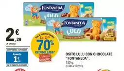 E.Leclerc Fontaneda - osito lulu con chocolate oferta