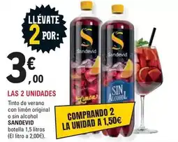 E.Leclerc Sandevid - tinto de verano con limon original o sin alcohol oferta