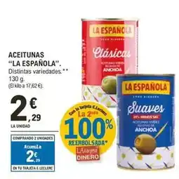E.Leclerc La española - aceitunas oferta