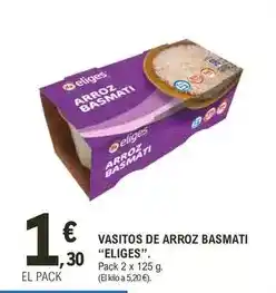 E.Leclerc Ifa eliges - vasitos de arroz basmati oferta