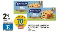 E.Leclerc Fontaneda - bizcocho lulú con pepitas de chocolate oferta
