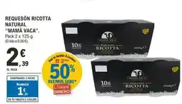 E.Leclerc Mama vaca - requesón ricotta natural oferta