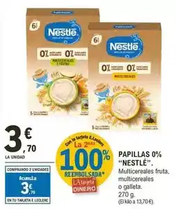 E.Leclerc Nestlé - papillas 0% oferta