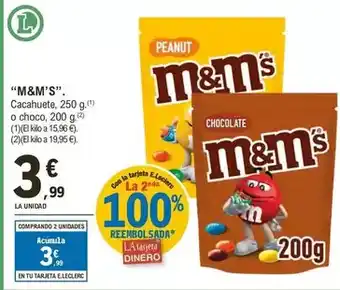 E.Leclerc M&m's - cacahuete o choco oferta