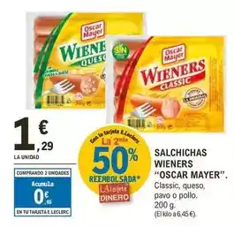 E.Leclerc Oscar mayer - salchichas wieners oferta
