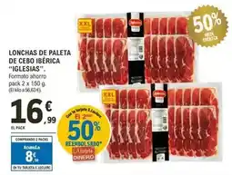 E.Leclerc Iglesias - lonchas de paleta de cebo iberica oferta