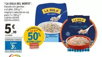 E.Leclerc La gula del norte - cazuela con gambas o al ajillo oferta