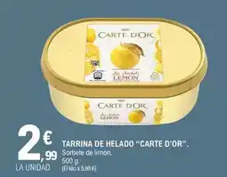 E.Leclerc Carte d'or - tarrina de helado oferta