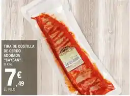 E.Leclerc Caysan - tira de costilla de cerdo adobada oferta