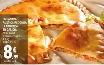 E.Leclerc Galicia - empanada rustica redonda elaborada en oferta