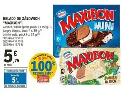 E.Leclerc Maxibon - helado de sandwich oferta