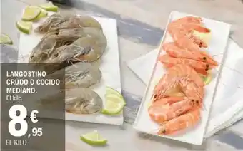 E.Leclerc Langostino crudo o cocido mediano oferta