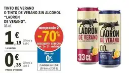 E.Leclerc Ladrón de manzanas - tinto de verano o tinto de verano sin alcohol oferta