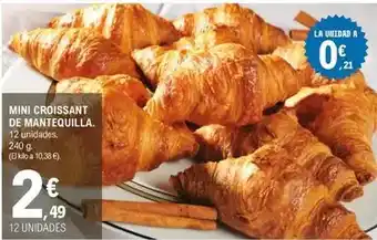 E.Leclerc Mini croissant de mantequilla oferta