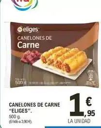 E.Leclerc Eliges - canelones de carne oferta