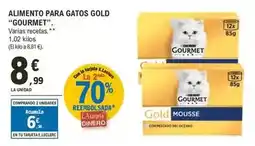 E.Leclerc Gourmet - alimento para gatos gold oferta