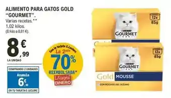 E.Leclerc Gourmet - alimento para gatos gold oferta