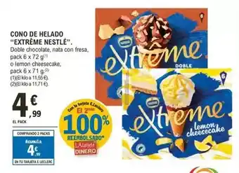 E.Leclerc Nestlé - cono de helado extreme oferta