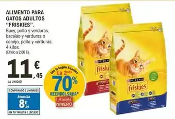 E.Leclerc Friskies - alimento para gatos adultos oferta