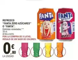 E.Leclerc Fanta - refresco zero azucares oferta