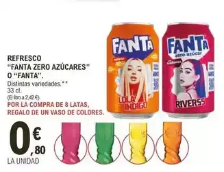 E.Leclerc Fanta - refresco zero azucares oferta
