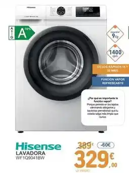 E.Leclerc Hisense - lavadora wf1q9041bw oferta
