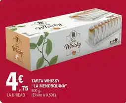 E.Leclerc La menorquina - tarta whisky oferta