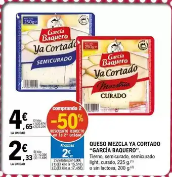 E.Leclerc García baquero - queso mezcla ya cortado oferta