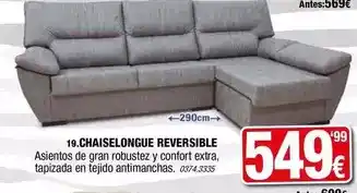 Rapimueble Confort - chaiselongue reversible oferta
