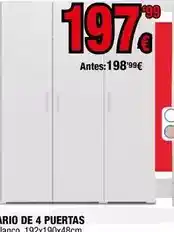 Rapimueble Ario de 4 puertas oferta