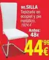 Rapimueble Silla tapizada en ecopiel y pie metalico oferta