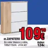 Rapimueble Blanco - zapatero en color y roble oferta