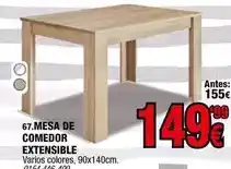 Rapimueble Mesa de comedor extensible oferta
