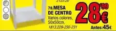 Rapimueble Mesa de centro oferta