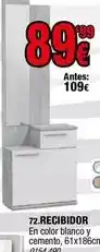 Rapimueble Blanco - recibidor en color y cemento oferta