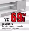 Rapimueble Blanco - mesa tv oferta