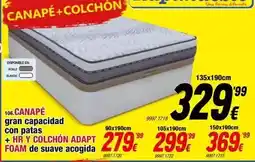 Rapimueble Blanco - canapé + colchón foam oferta