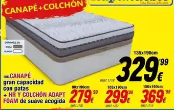 Rapimueble Blanco - canapé + colchón foam oferta