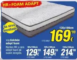 Rapimueble Hr - colchon adapt foam oferta